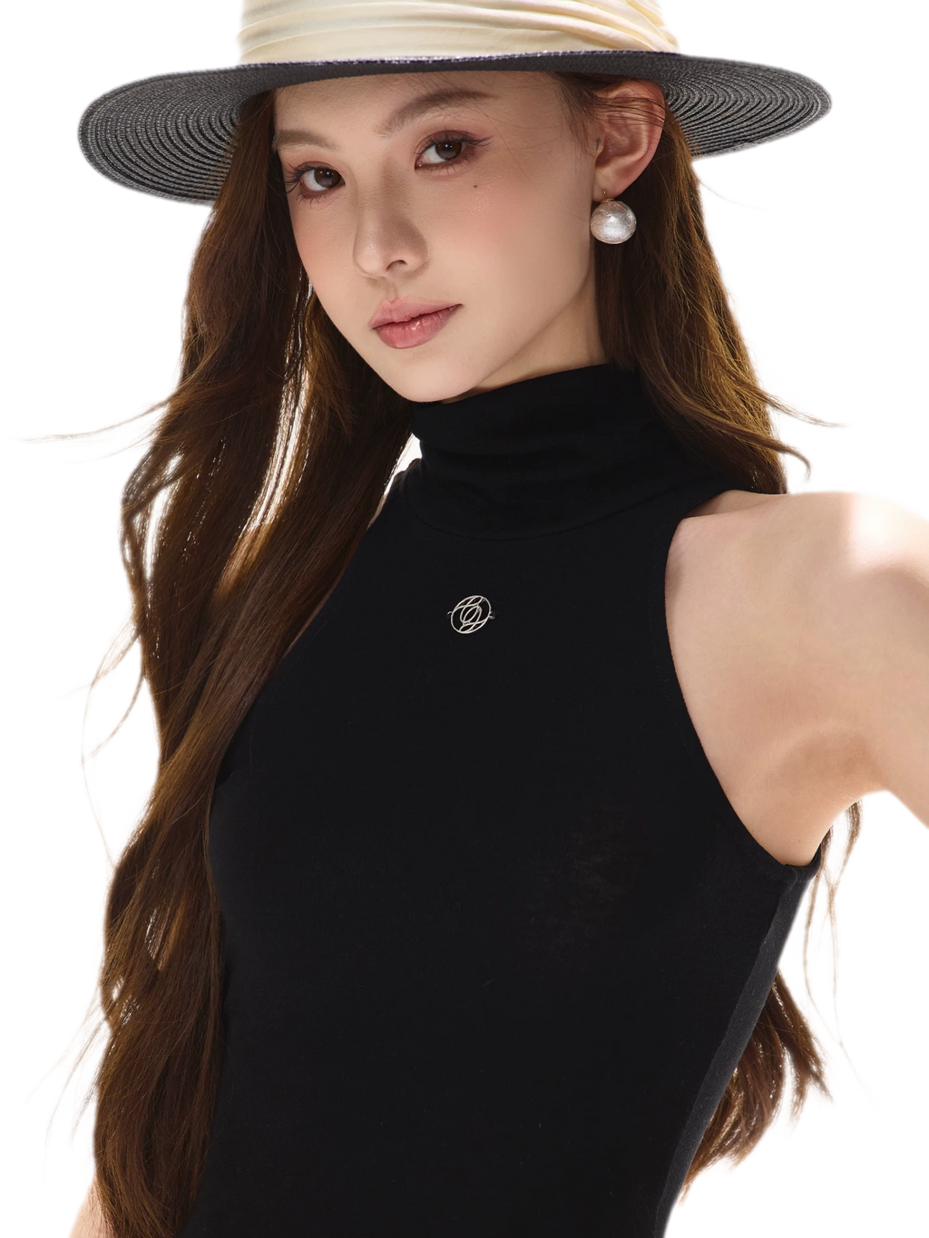 Cutout High Neck Tank