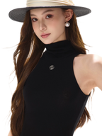 Cutout High Neck Tank