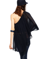 Handwoven Chain Cape Blouse