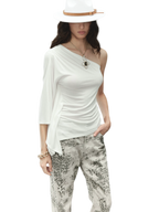 One-Piece Batwing Asymmetric Top
