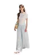 Pleated Wide-Leg Pants
