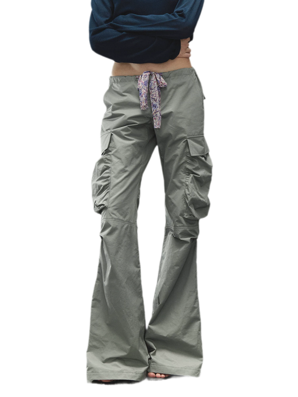 Drawstring Multi-Pocket Cargo Pants