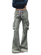 Drawstring Multi-Pocket Cargo Pants