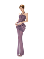 Mist Purple Mesh Fishtail Skirt