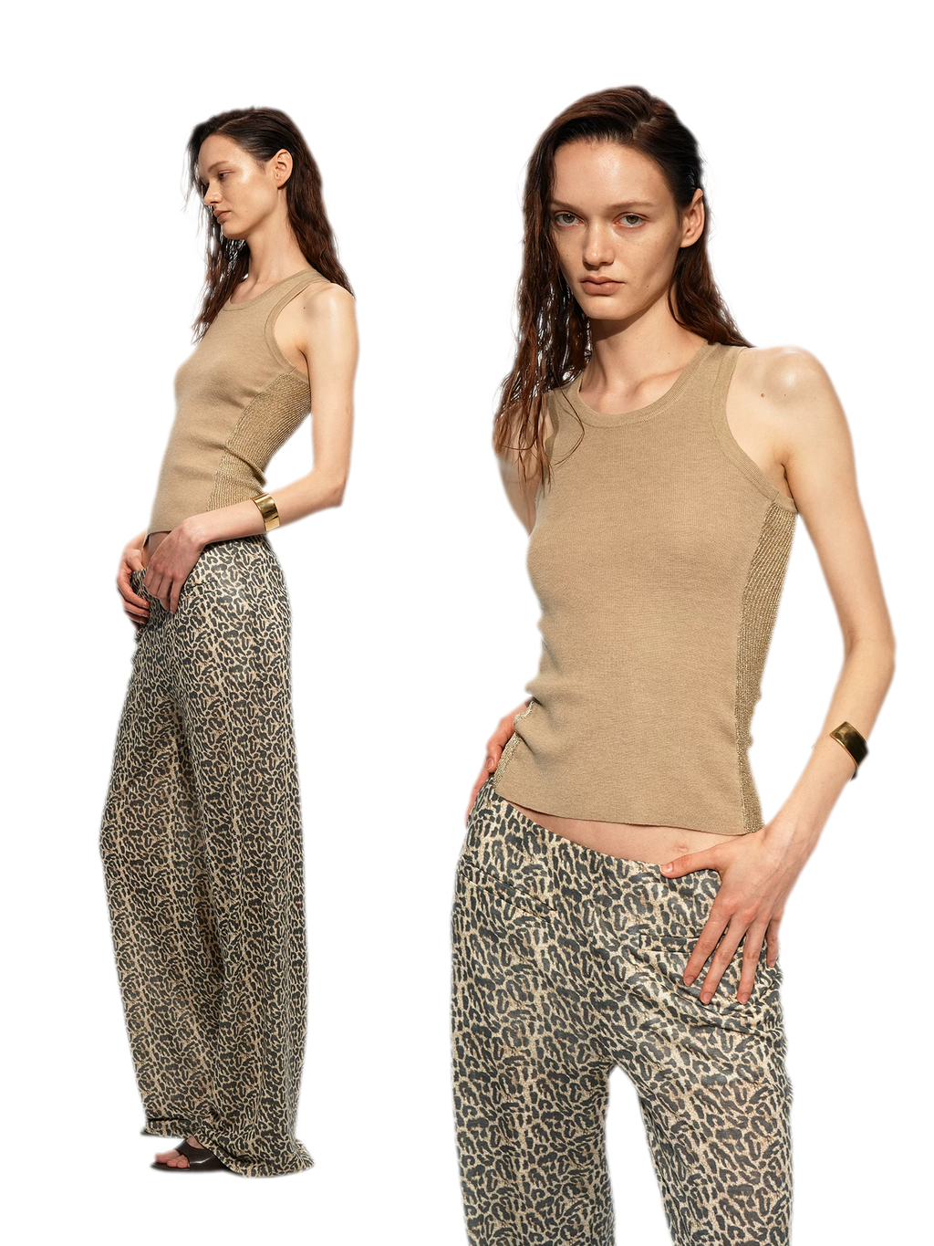Gilded Wool Knit Tank