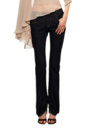 Petalzyra Zip Hem Denim Jeans