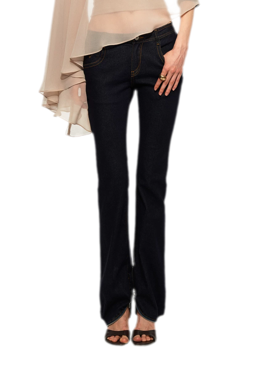 R2 Zip Hem Denim Jeans