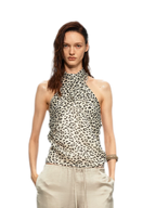 Sheer Leopard Halter Cami