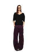 Linen Tencel Curved Pants