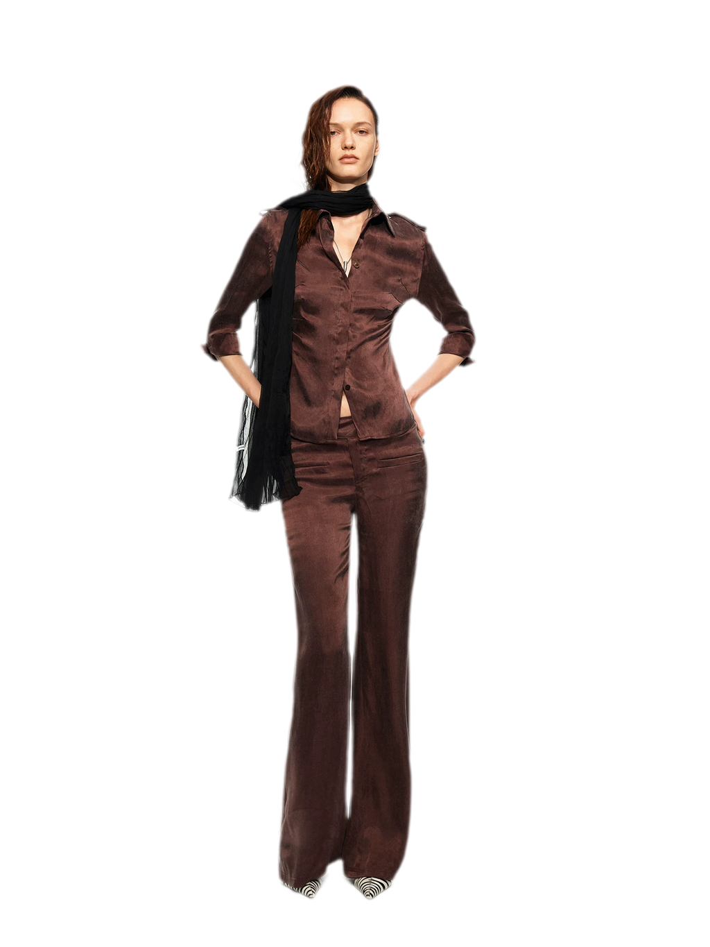Tencel Shirt Pants Set