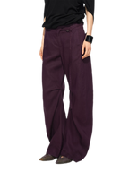 Linen Curved Wide Pants