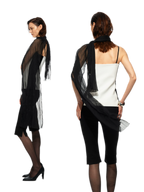 Black White Bustier Cami