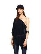 Handwoven Chain Cape Blouse