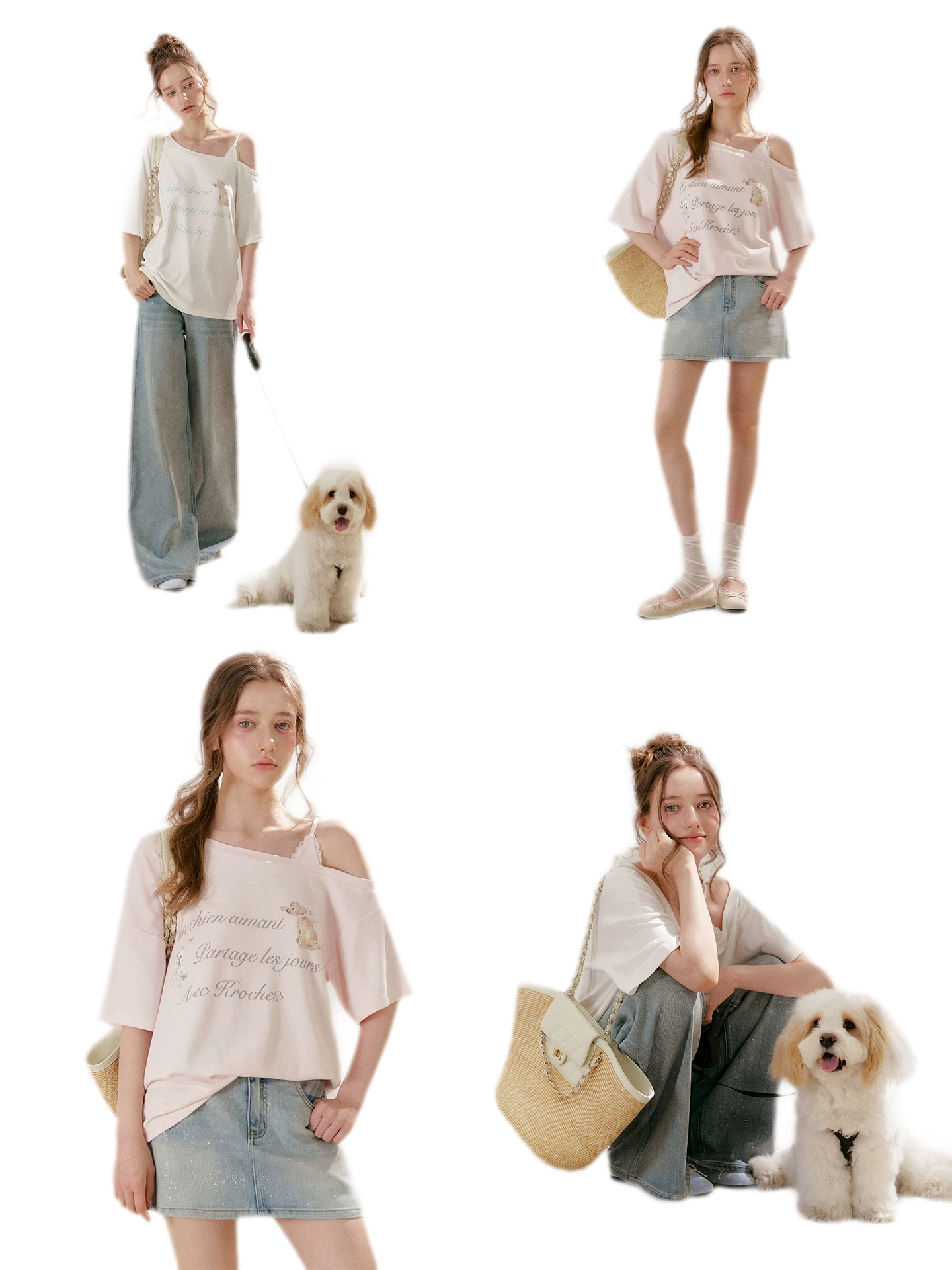 Modal Cotton Lace Tee