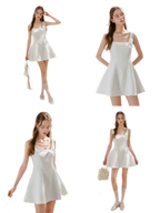 Bow Detail Short A-Line Dress