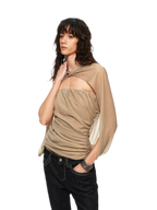 Cape Layer Bustier Top