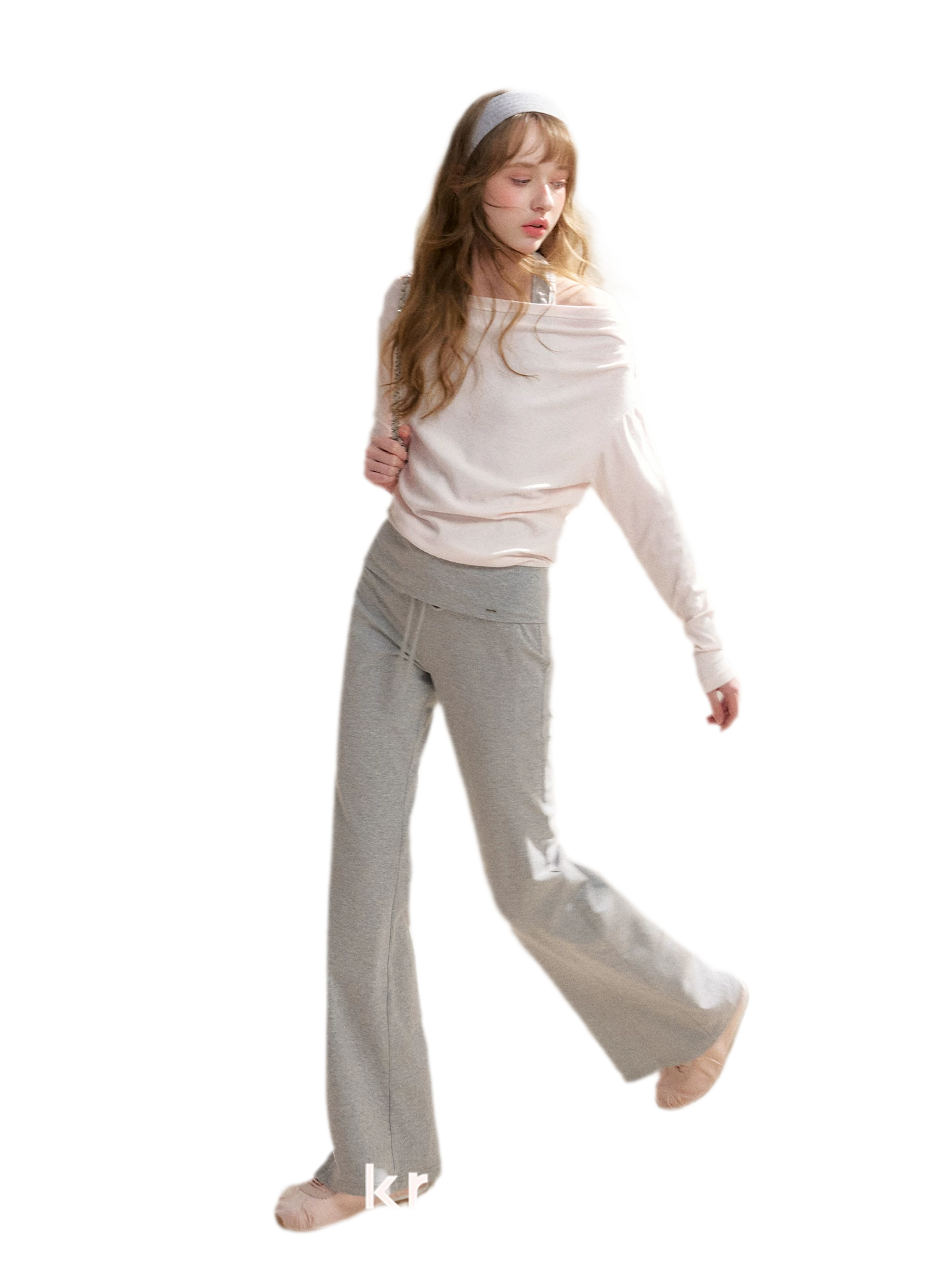 Tencel Cotton Drawstring Flared Pants