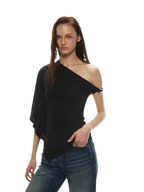 Modal Asymmetrical Single-Shoulder Top