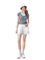 Ruched Layered T-Shirt