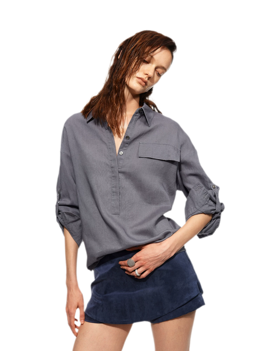 Tencel Acetate Skort Shorts