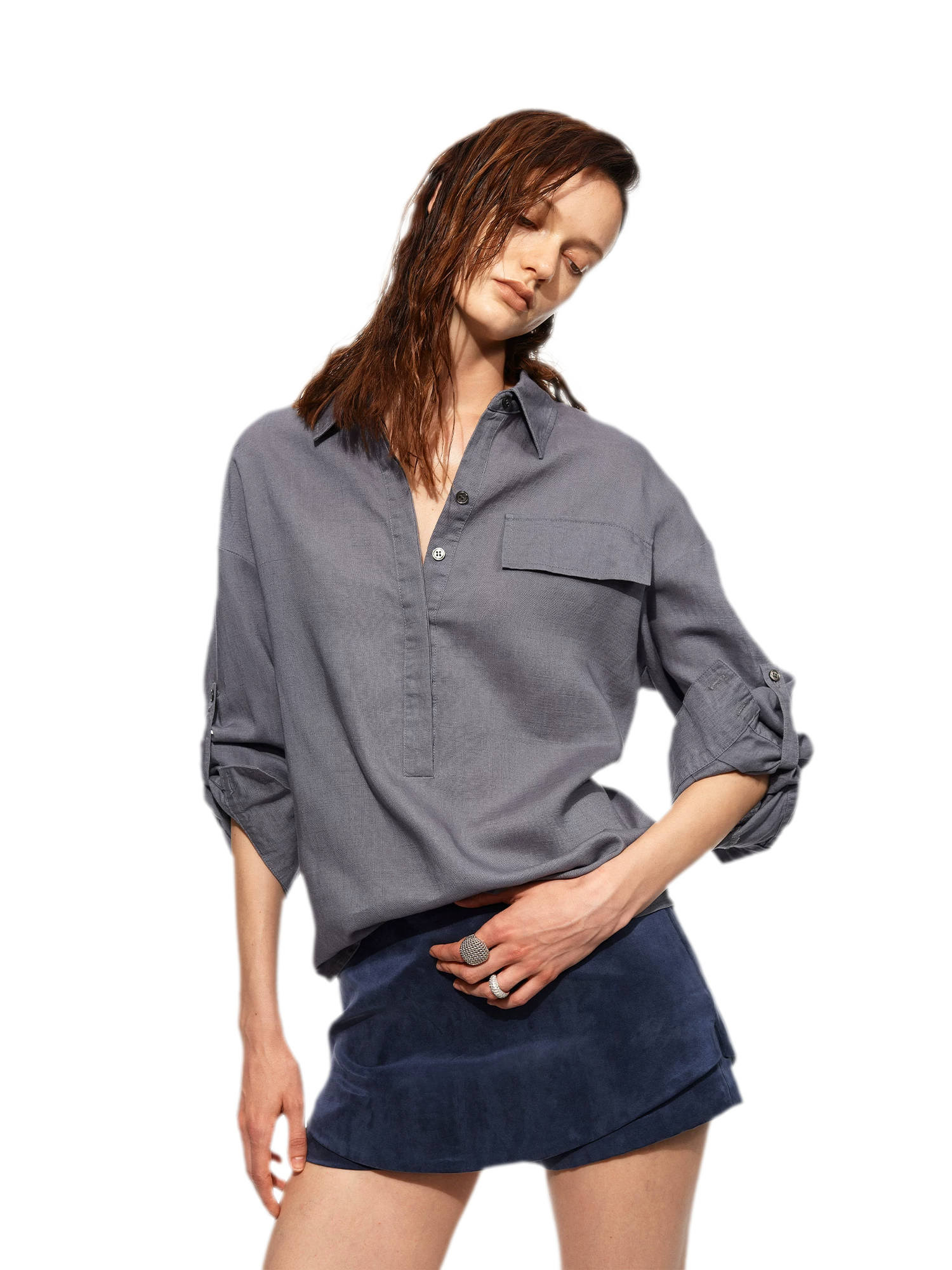 Tencel Acetate Skort Shorts