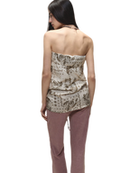 Vintage Holiday Style Relaxed Paisley Silk Top
