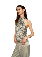Sheer Leopard Halter Cami