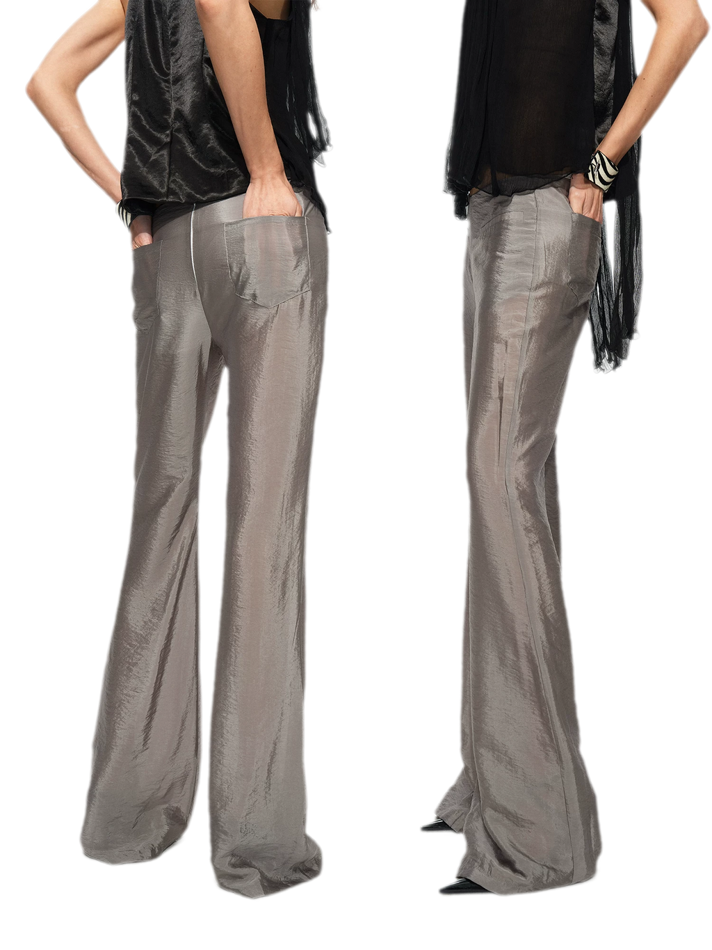 Silky Flared Lounge Pants