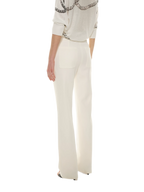 Classic Off-White Slim Straight Trousers