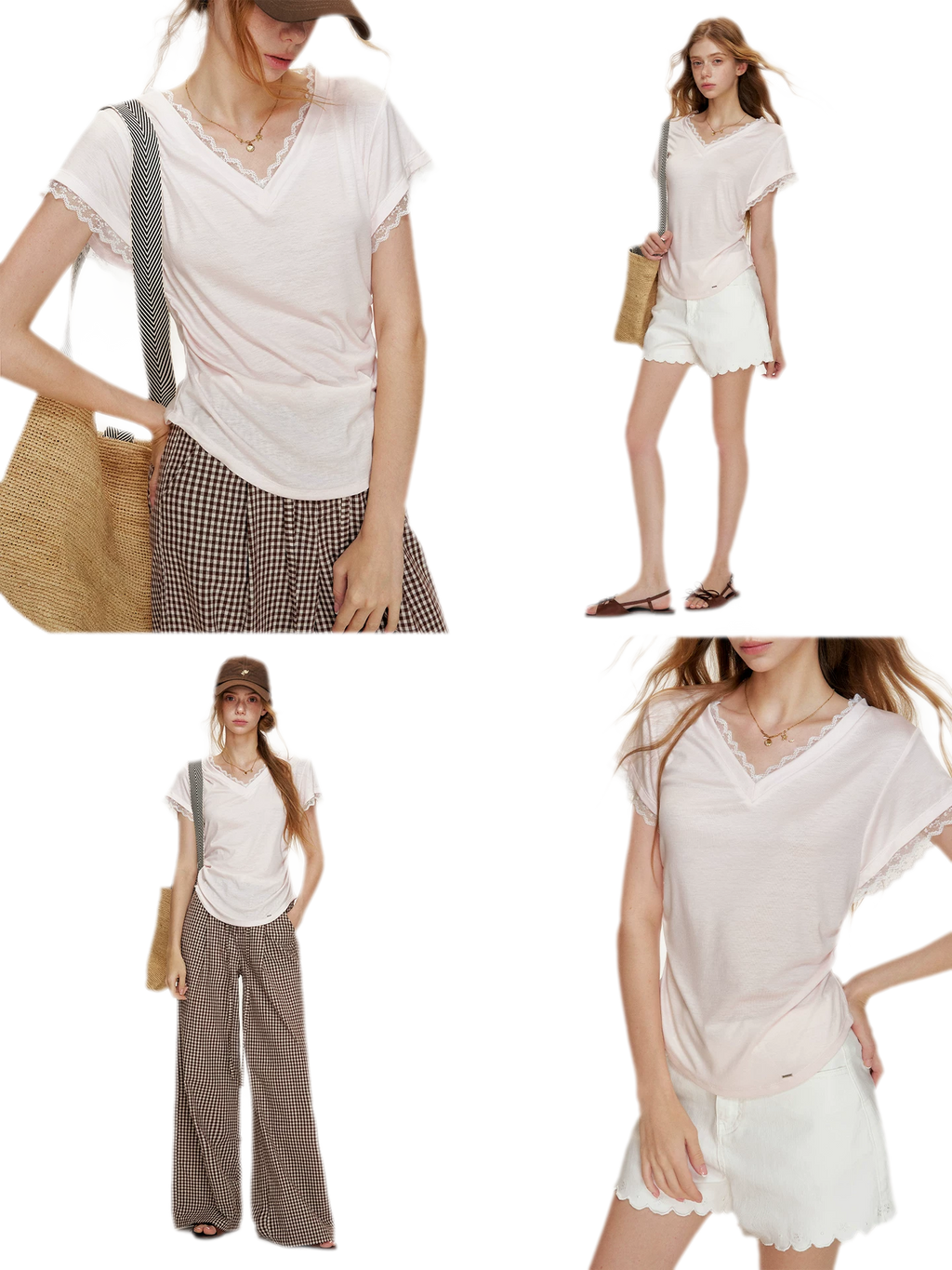 Lace Trim T-Shirt