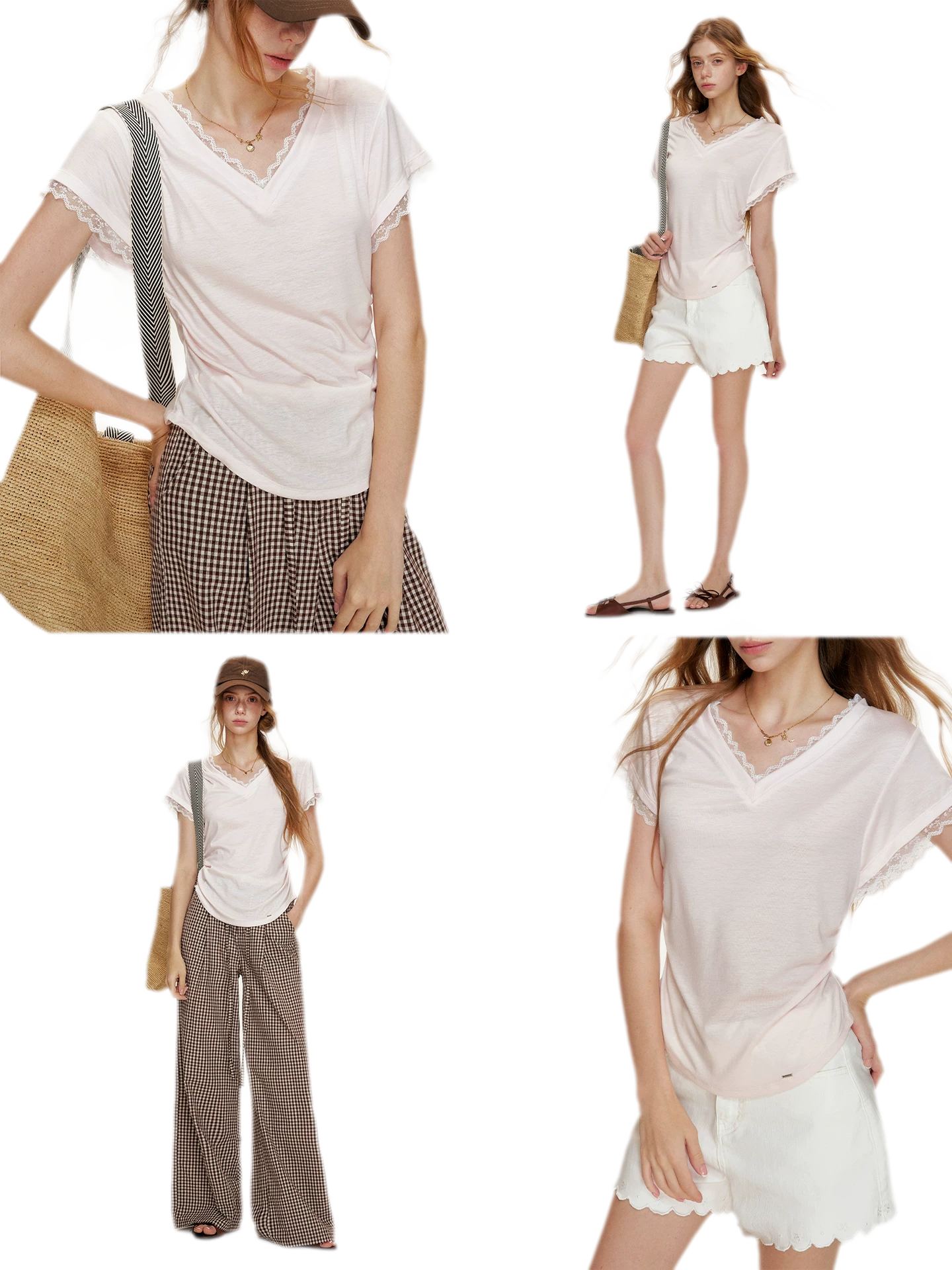 Lace Trim T-Shirt
