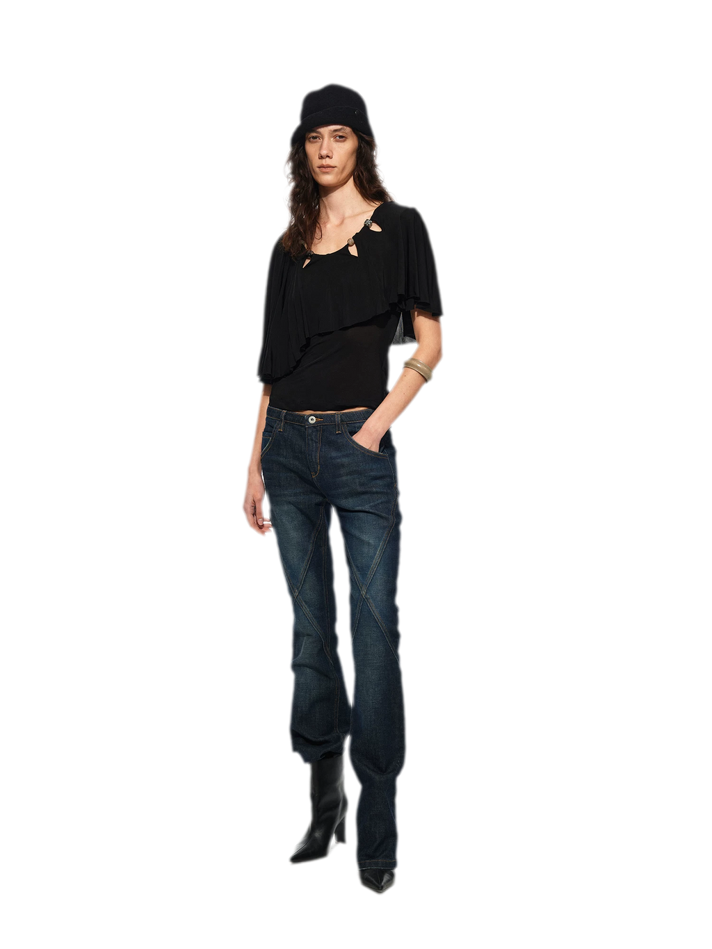 Cape Beaded Layered Tee