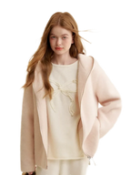 Soft Wool Hooded Jacket