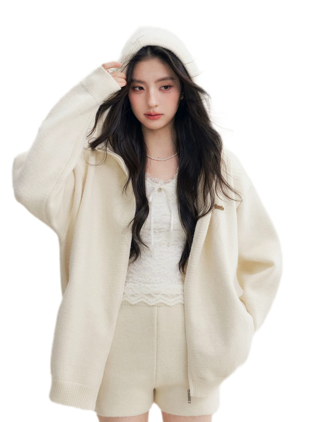 Cozy Knit Hoodie Set