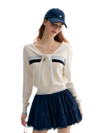 Lace Sailor Tie Cardigan