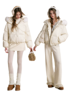 Puffer Hooded Down Jacket