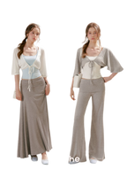 Airy Cloud U-Neck Vest & Batwing