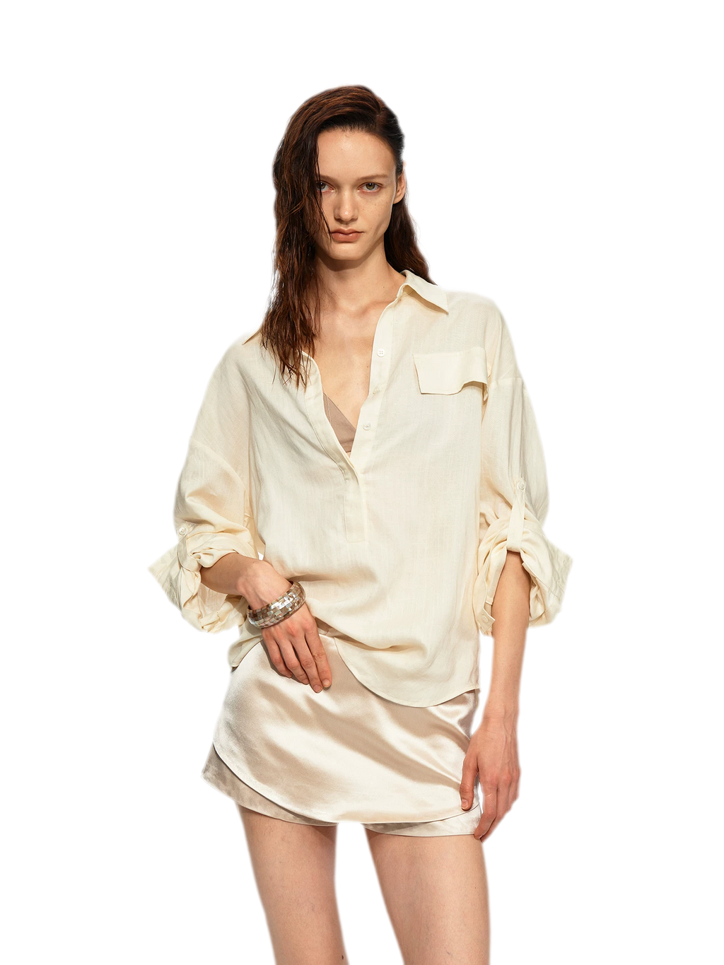 Tencel Acetate Skort Shorts