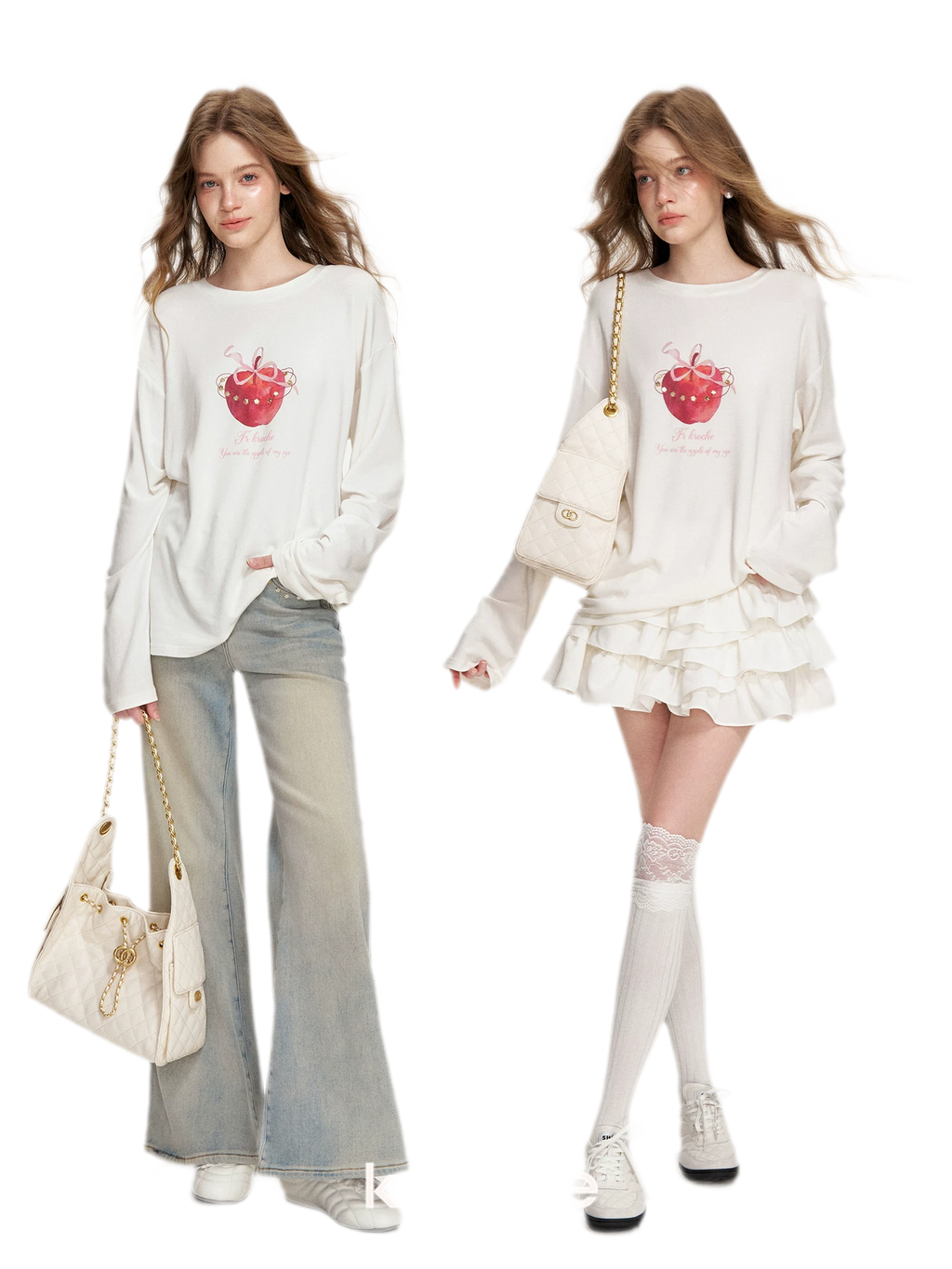 Sequin Apple T-Shirt