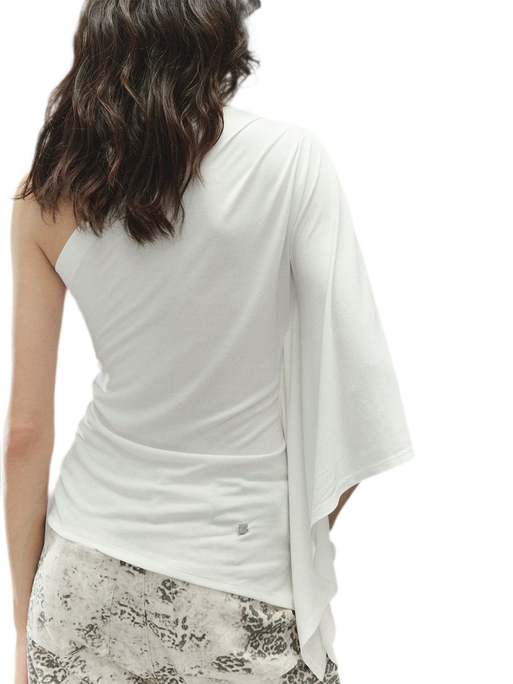 One-Piece Batwing Asymmetric Top