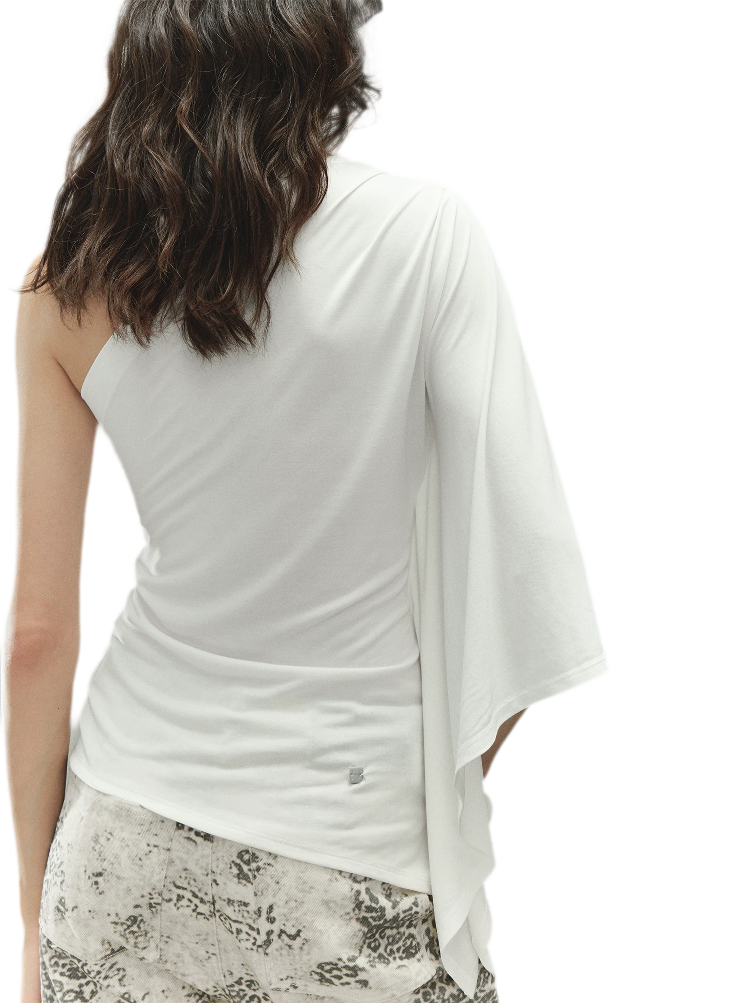 One-Piece Batwing Asymmetric Top