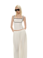 Tencel Blend Relaxed Wide-Leg Pants