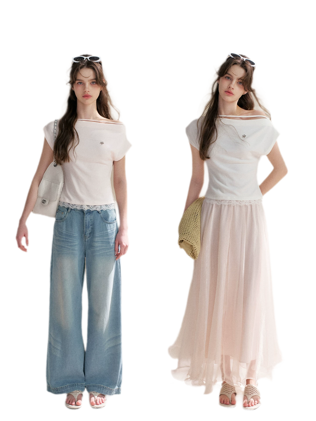 Lace Trim T-Shirt