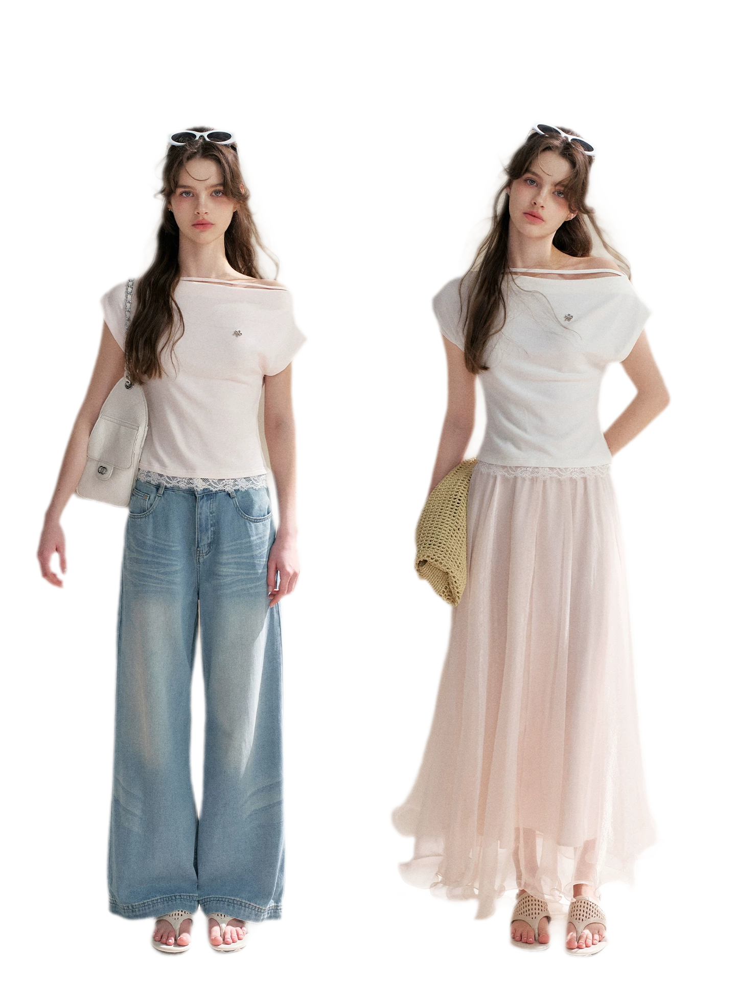 Lace Trim T-Shirt