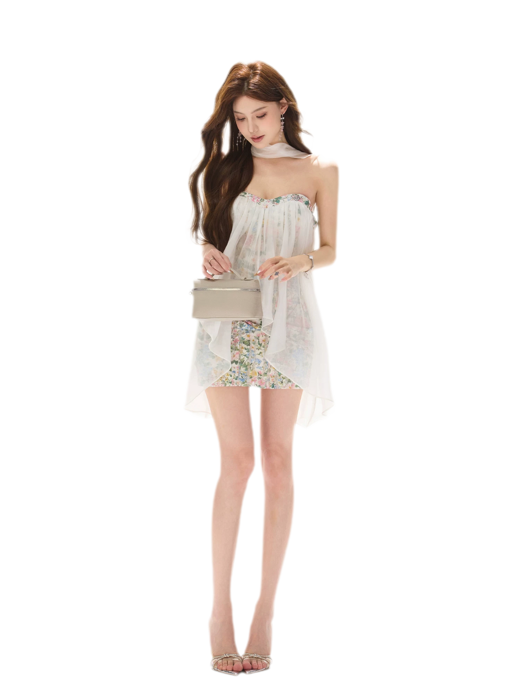 Spring Meadow Chiffon Dress