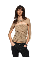 Cape Layer Bustier Top