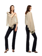 Matte Chiffon Cape Top