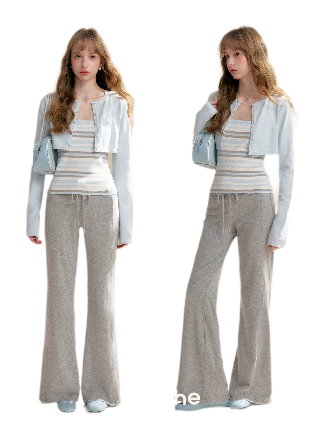 Knit Cardigan Cami Set