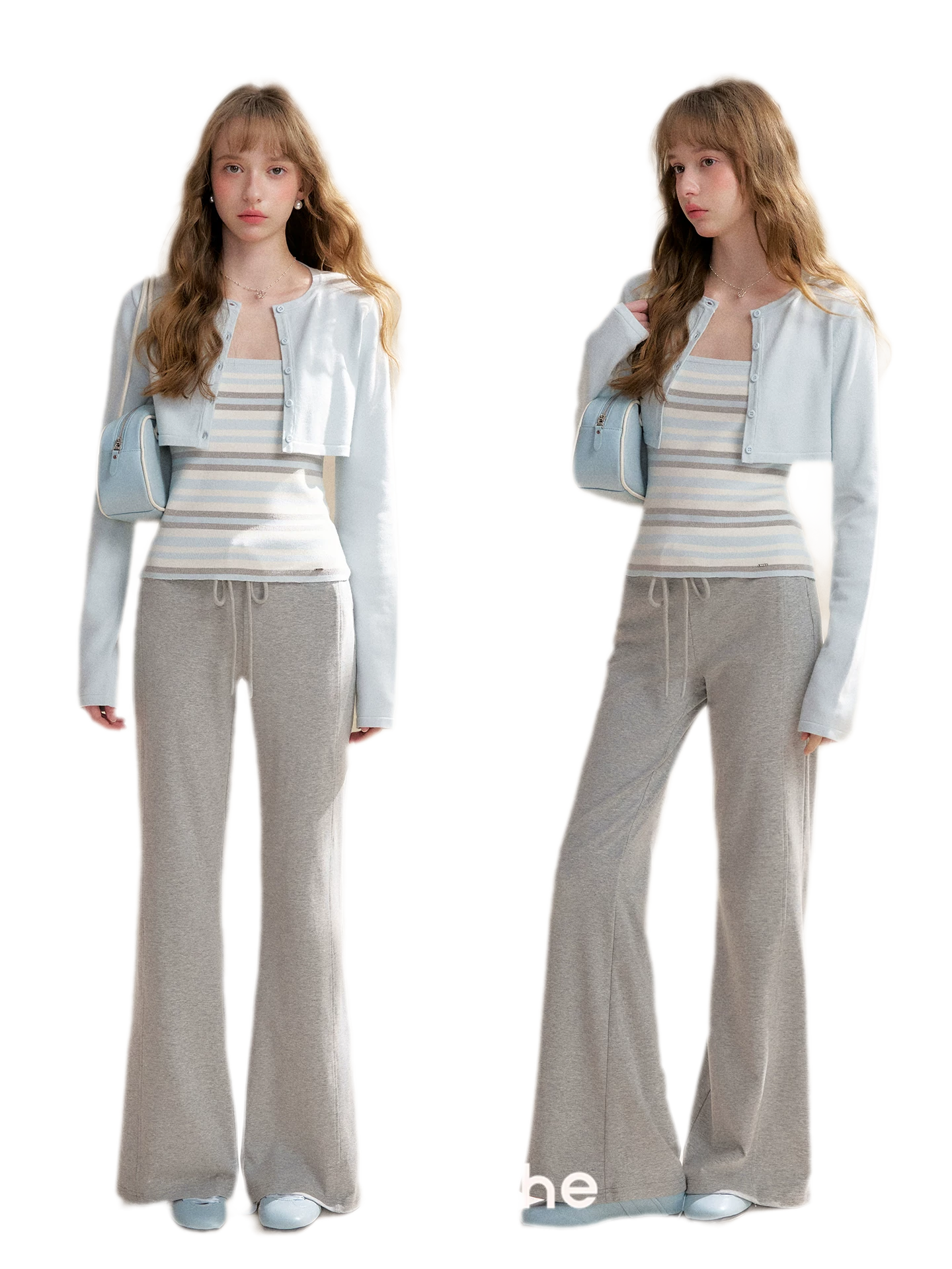 Knit Cardigan Cami Set