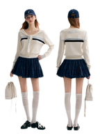 Lace Sailor Tie Cardigan
